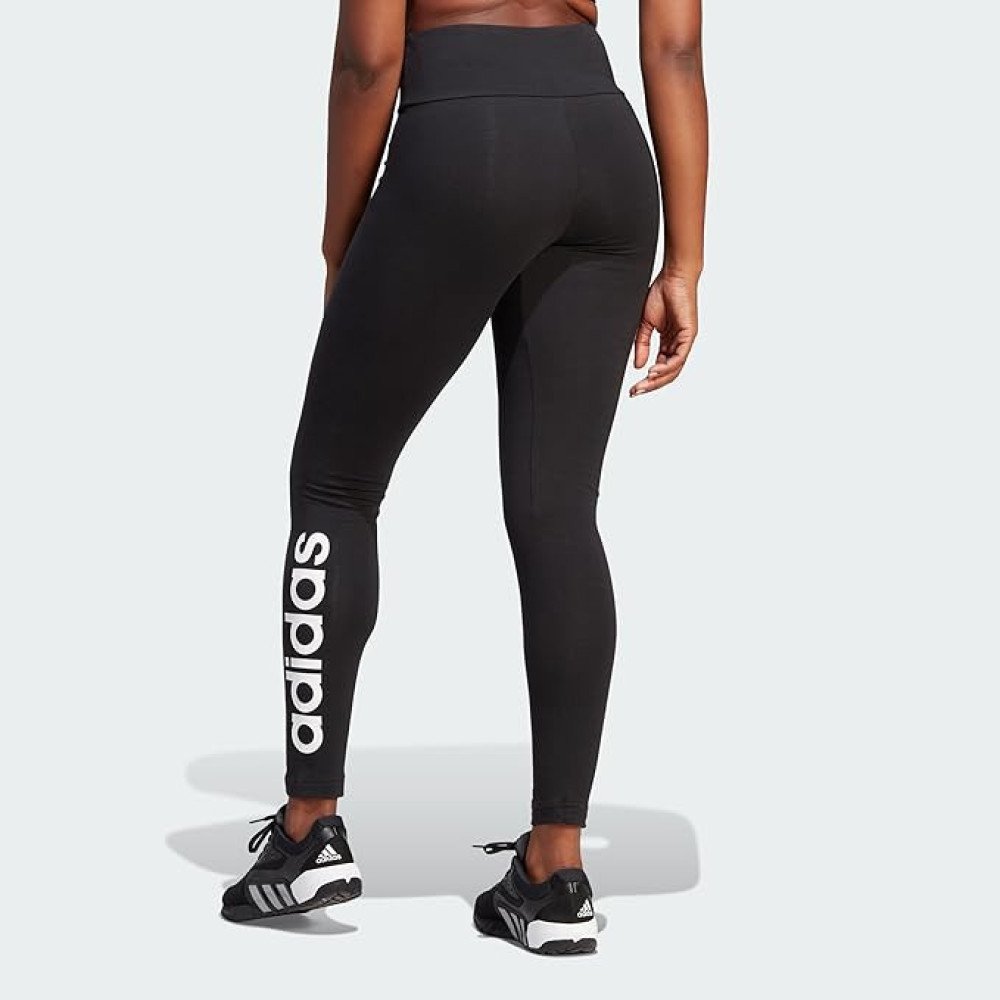 Adidas W Lin Leg Collants Femme Blanc/Noir
