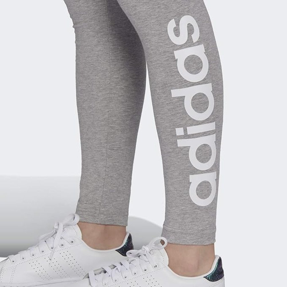 Adidas W Lin Leg Collants Femme Grey Heather / White