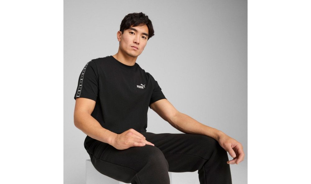 Puma ESS TAPE TEE noir