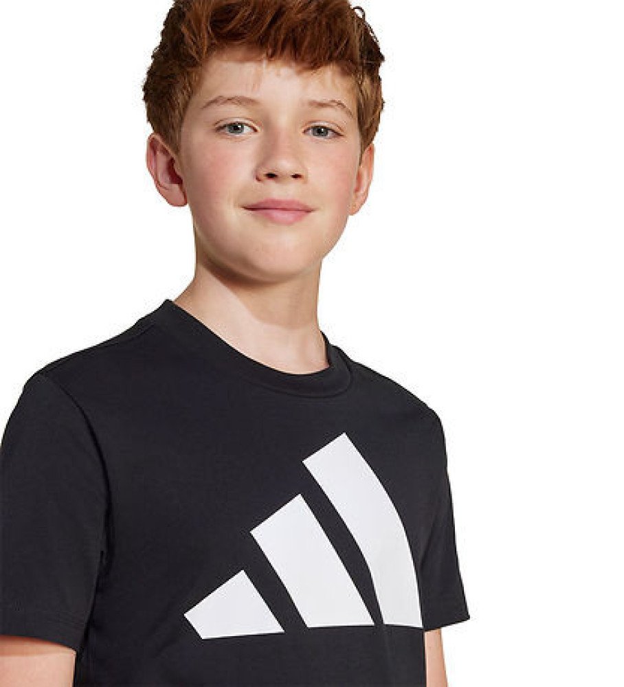 T-Shirt adidas Performance - J BL Tee 160 - Noir/Blanc av. Logo