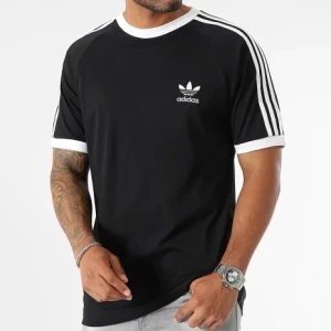 Tee Shirt A Bandes 3 Stripes IA4845 Noir