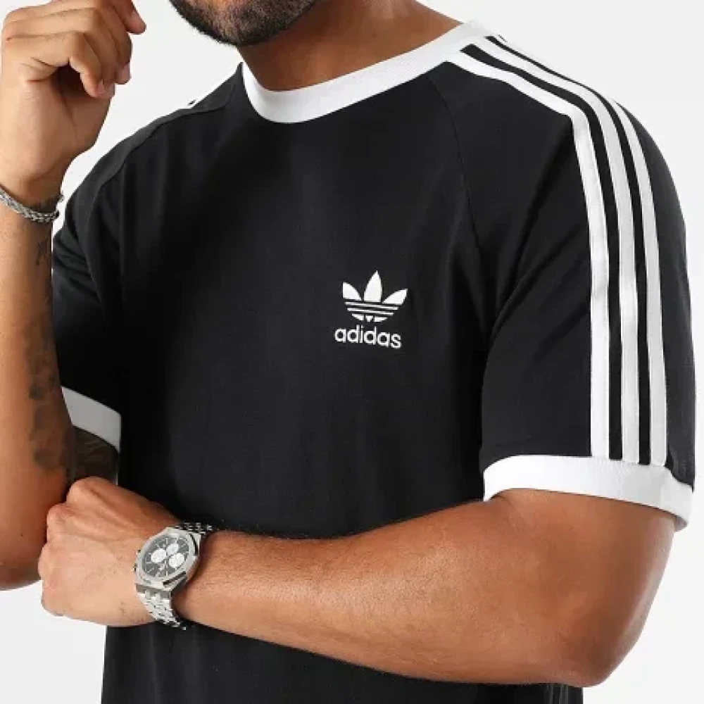 Tee Shirt A Bandes 3 Stripes IA4845 Noir