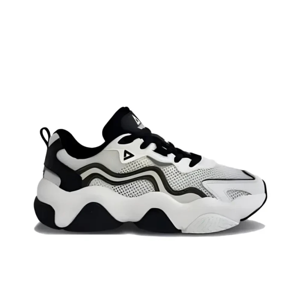 PEAK Durable Breathable Low-Top Chunky Sneakers Women's Beige White Black