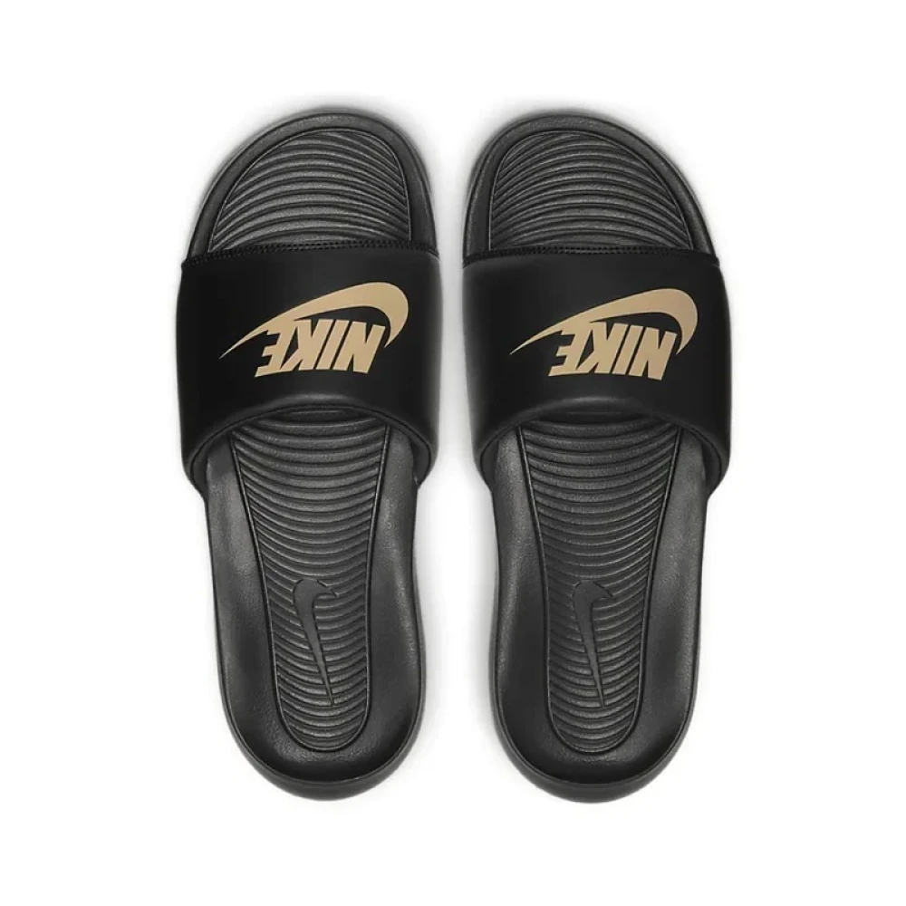 Nike Victori One Slide NOIR/MÉTALLIC OR
