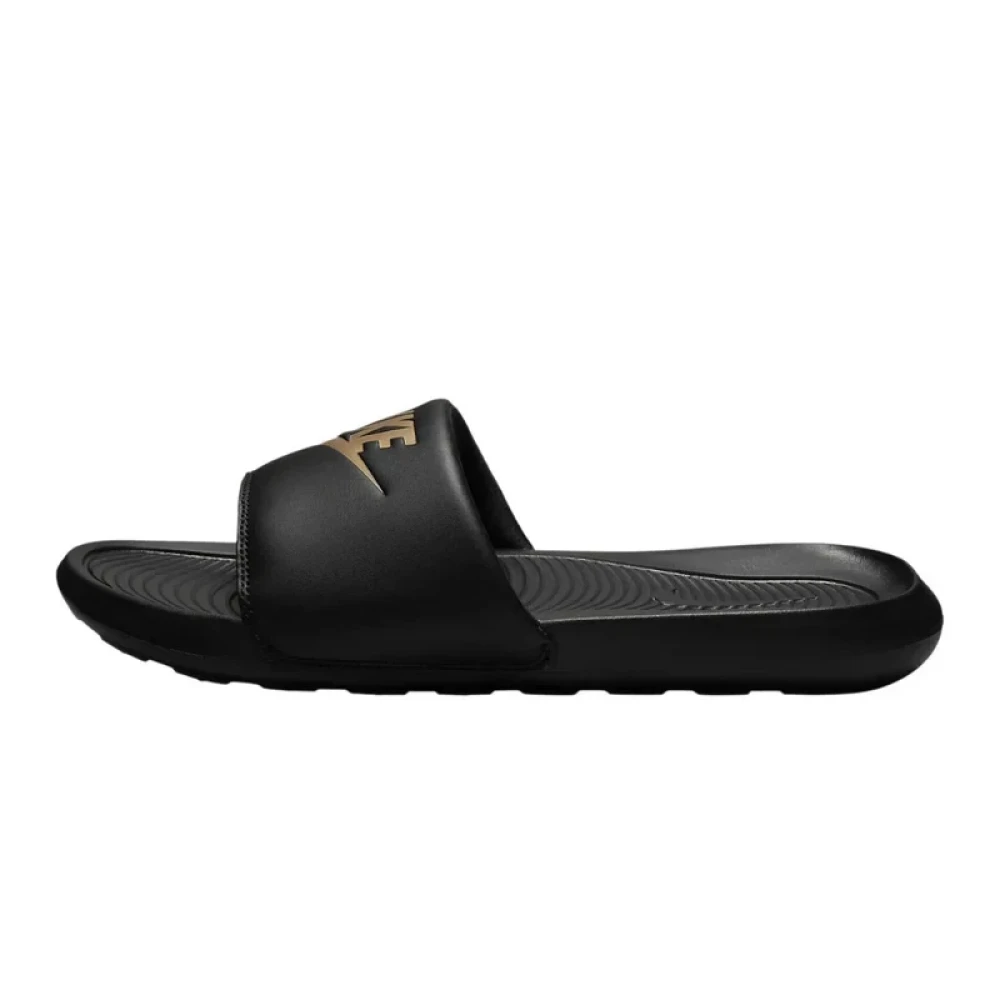 Nike Victori One Slide NOIR/MÉTALLIC OR