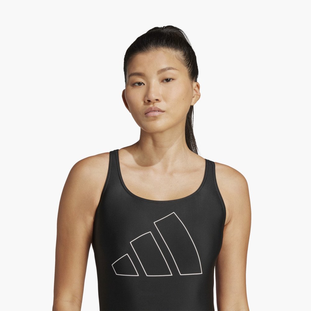 adidas Women's Big Bars X-Back Swimsuit JE1920