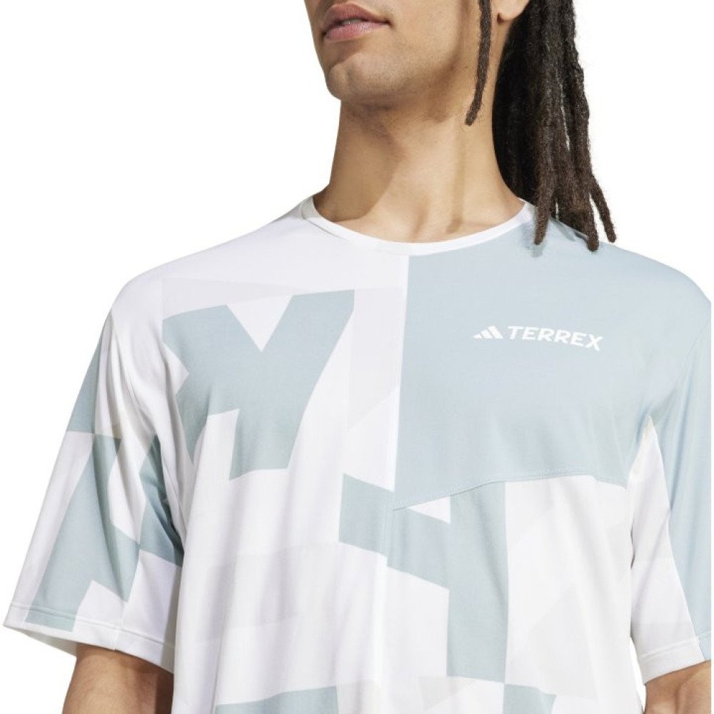 Adidas TERREX Allover Multi Tee Men - white/magic grey JF4190