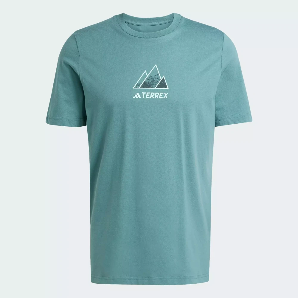 T-shirt graphique Outdoor Outdoor Athlete Terrex Grim Hommes Vert