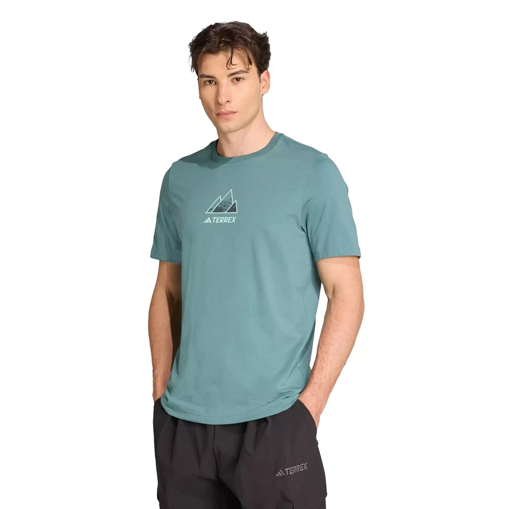 T-shirt graphique Outdoor Outdoor Athlete Terrex Grim Hommes Vert