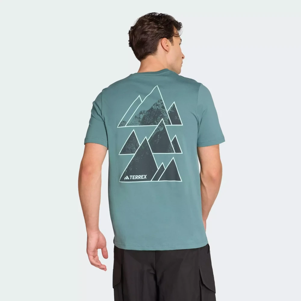 T-shirt graphique Outdoor Outdoor Athlete Terrex Grim Hommes Vert