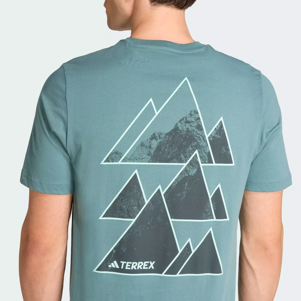 T-shirt graphique Outdoor Outdoor Athlete Terrex Grim Hommes Vert