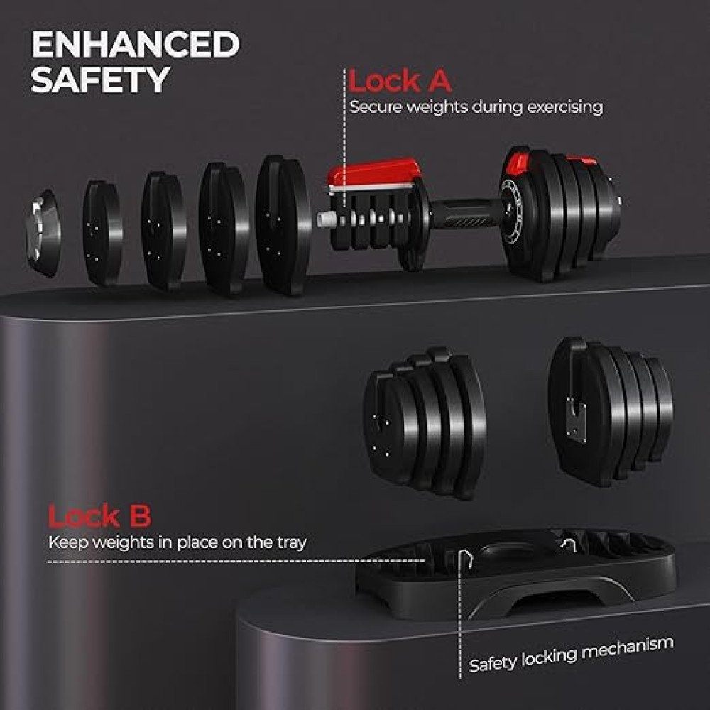 Haltères intelligents réglables 24KG-40KG