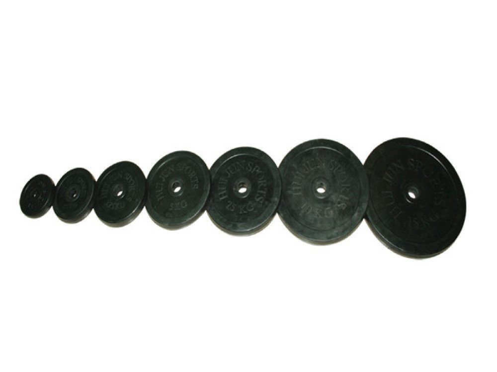Plaques de poids recouvertes de caoutchouc avec alésage de 30 mm