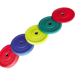 Plaques en caoutchouc olympique multicolores de qualité supérieure